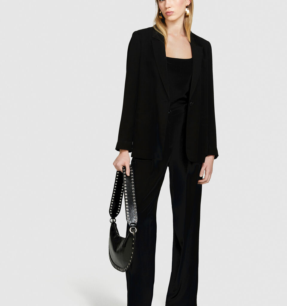 Single-breasted blazer - women's blazers - Black | Sisley image number 1